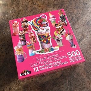 Freak Shakes 12 Mini Shaped Puzzles 500PC